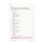 Innenseite des Kalmira Workbooks mit Platz zum Sortieren von Aufgaben und Gedanken